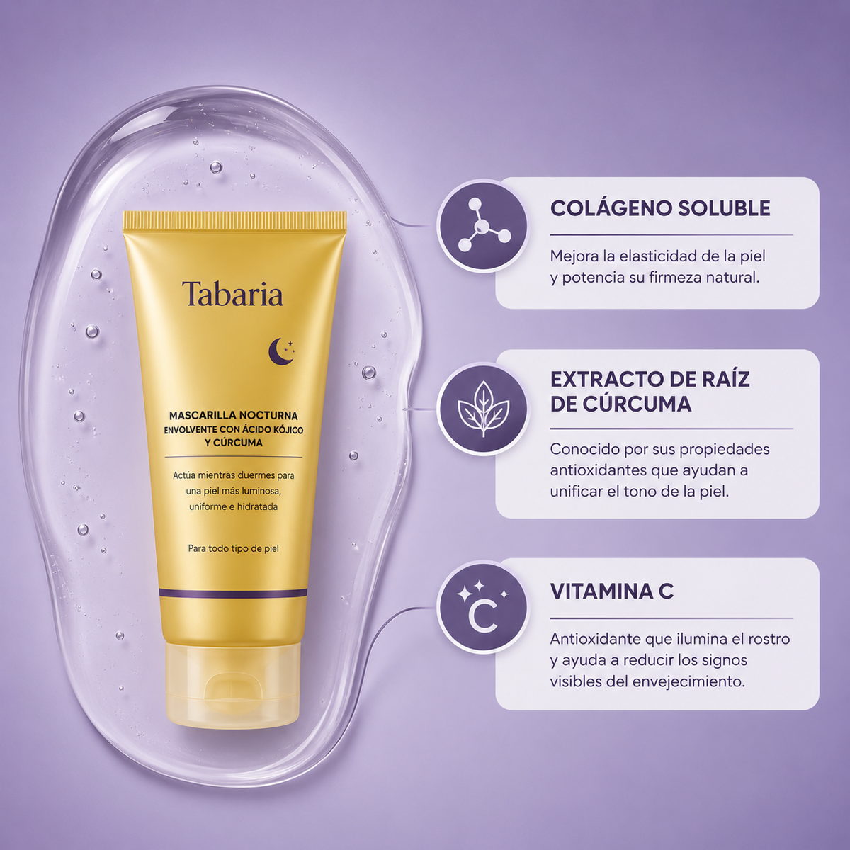HighPrincesa™ Mascarilla Nocturna Rejuvenecedora