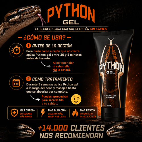 Python Gel 2.0 - Gel potenciador y agrandador