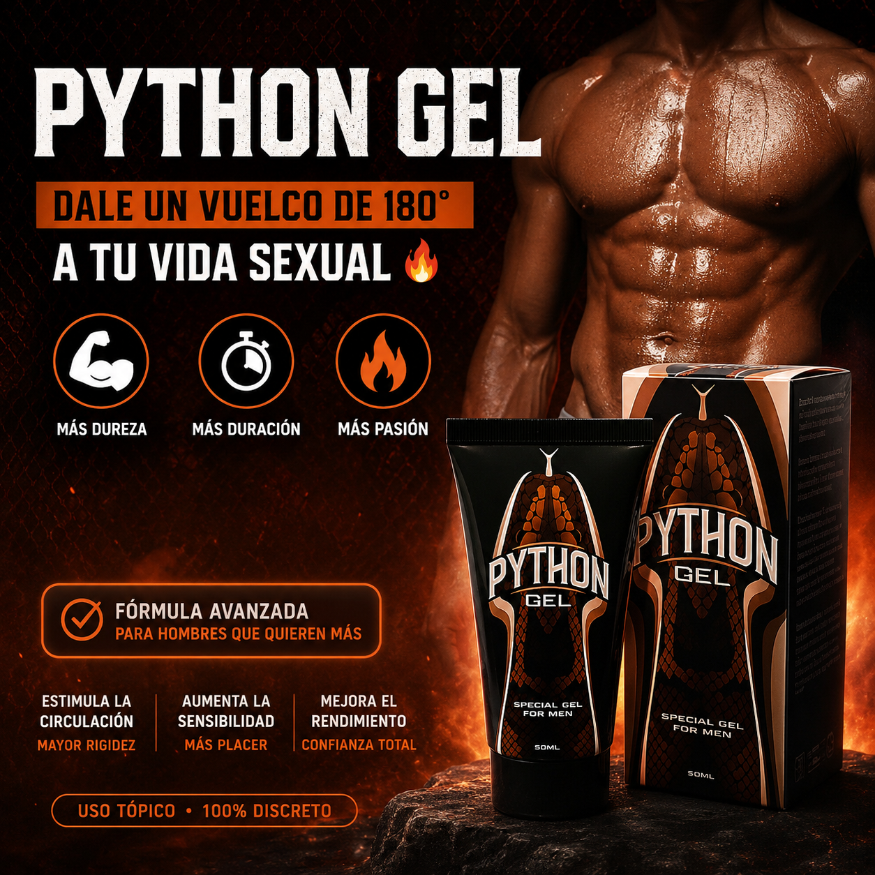 Python Gel 2.0 - Gel potenciador y agrandador