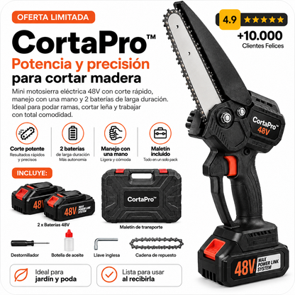 Motosierra Eléctrica 48V CortaPro™
