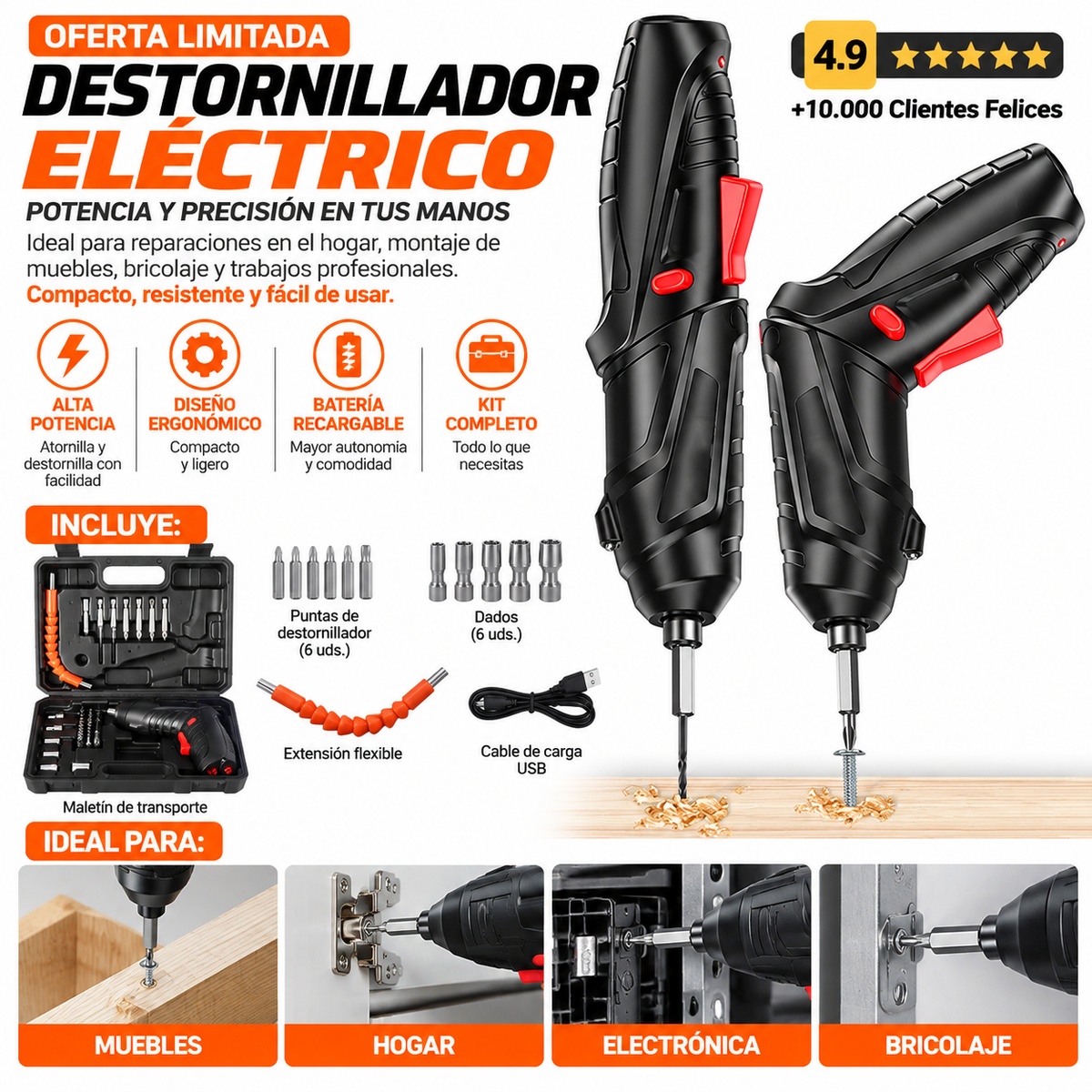 Kit destornillador electrico