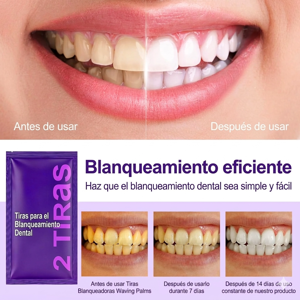 HighPrincesa™ Tiras Dentales Efecto Blanqueador
