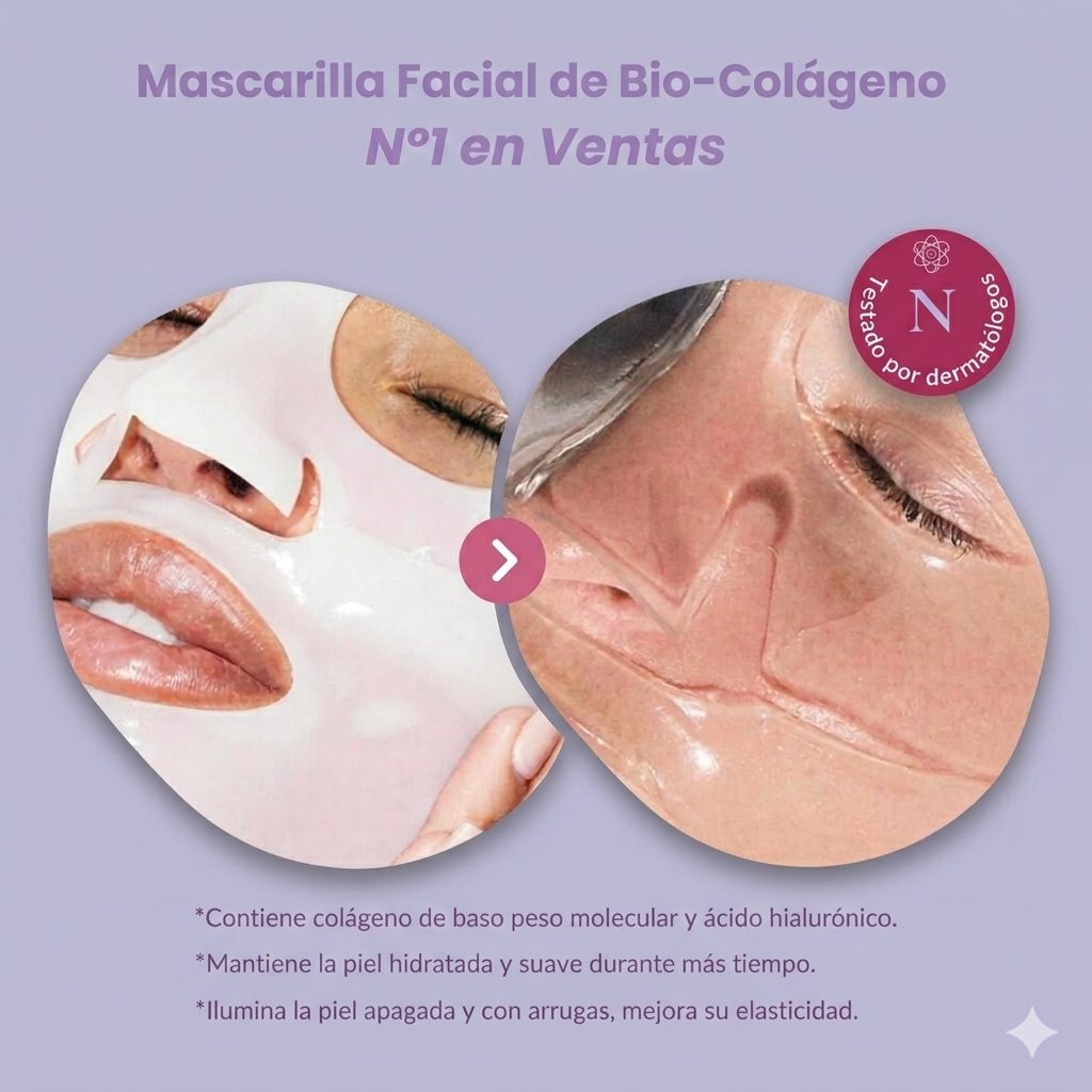 HighPrincesa™ Mascarillas de Biocolágeno – Pack de 25