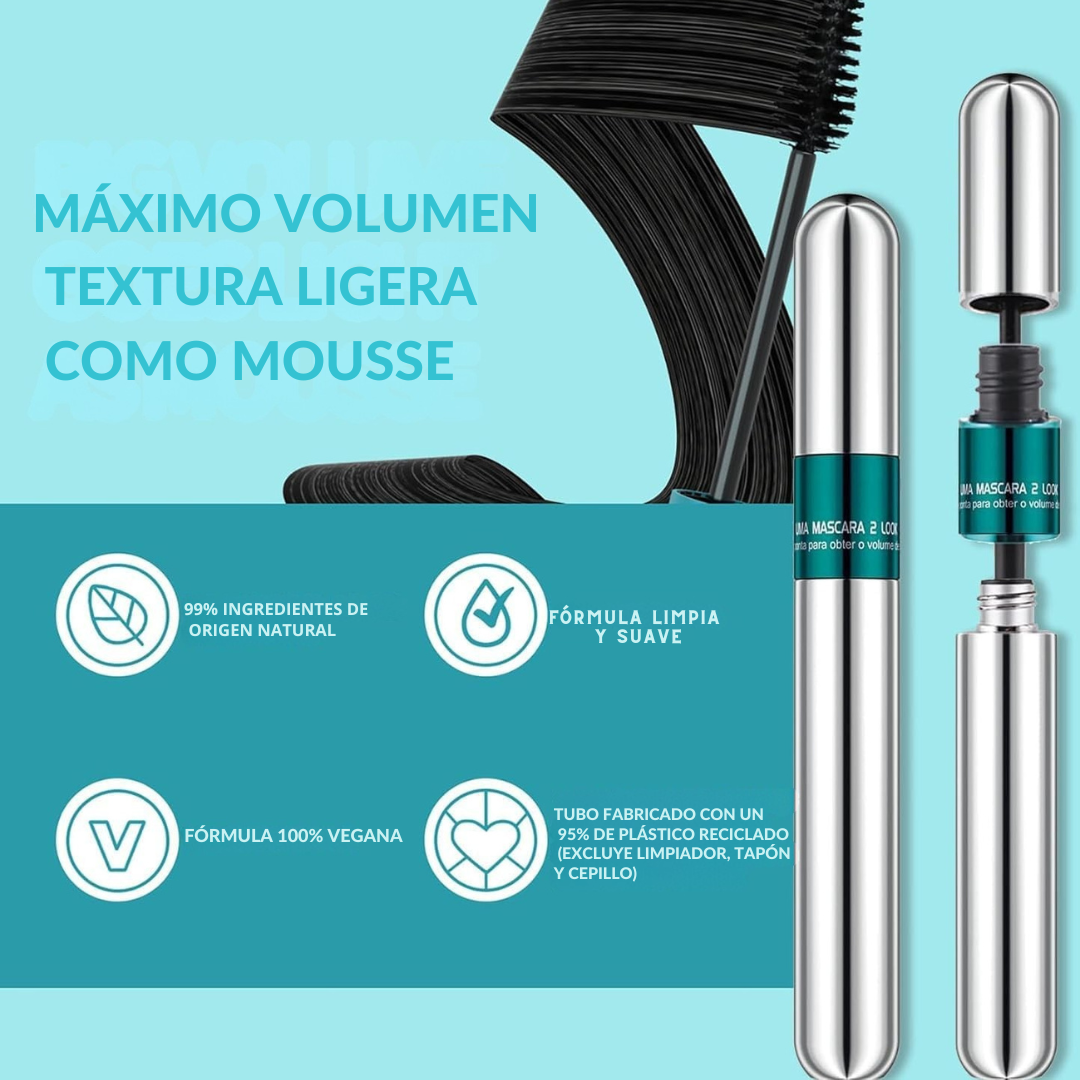 HighPrincesa™ Máscara de Pestañas 4D Fibra de Seda