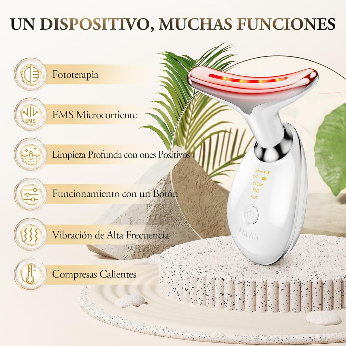 HighPrincesa™ Masajeador Facial Lifting – Rostro y Cuello