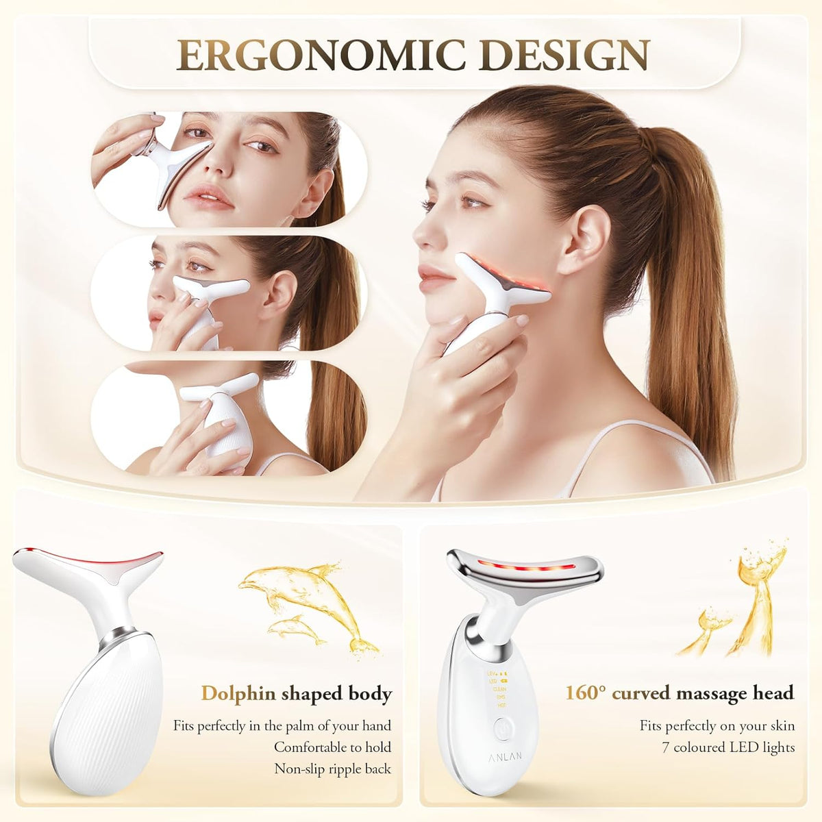 HighPrincesa™ Masajeador Facial Lifting – Rostro y Cuello